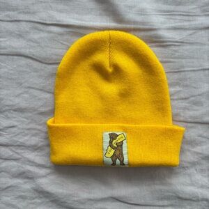 California Beanie Hat with Bear Patch
